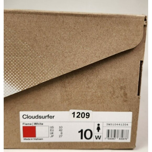 On Cloudsurfer Flame White Women's Running Shoes Size 10 NEW - Picture 7 of 8